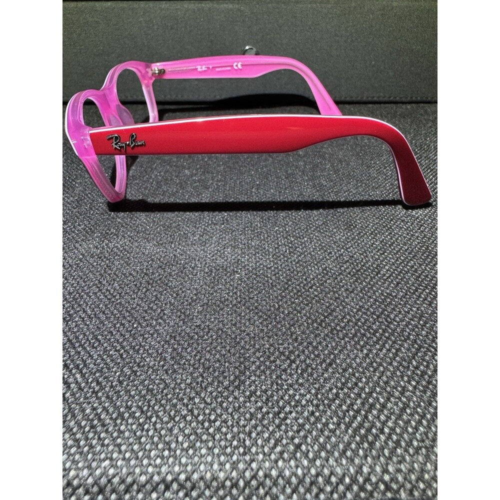 Ray-Ban Junior 1528 3761 Pink Plastic Full Rim Eyeglass Frames 48-16-130